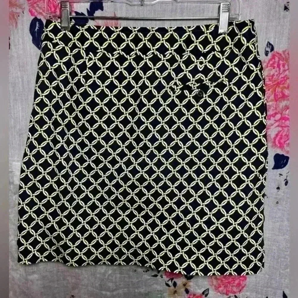 Ep Pro Golf Skort Skirt BLK Chain Geometric
Print UPF 50 Women’s Size 10 - Picture 2 of 6